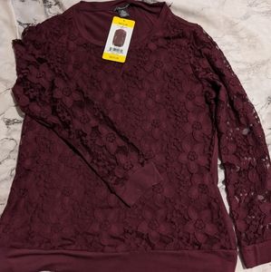 🆕NWT Adrianna Papell Lace Sweater